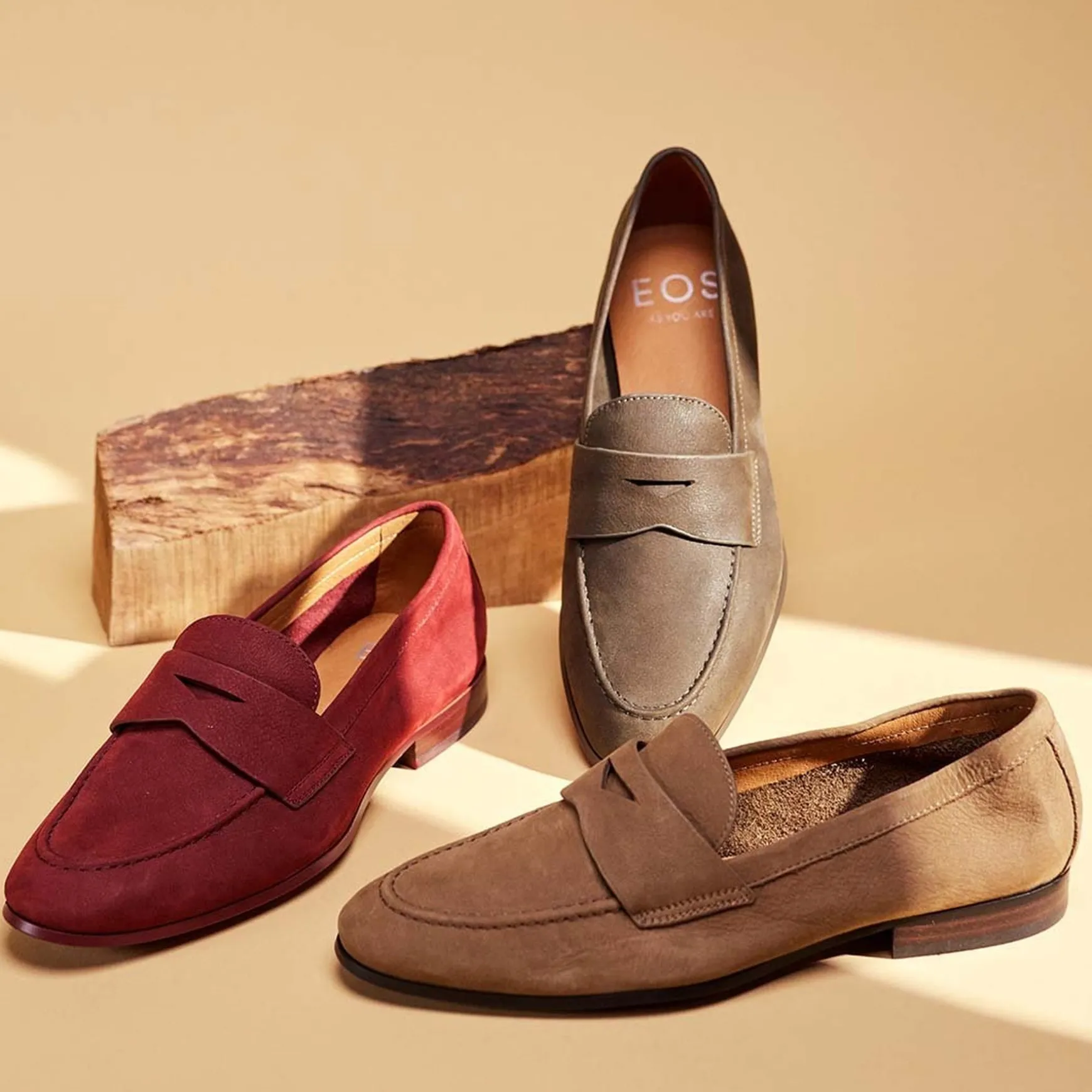 SERAH SUEDE LEATHER LOAFERS>EOS Footwear Store