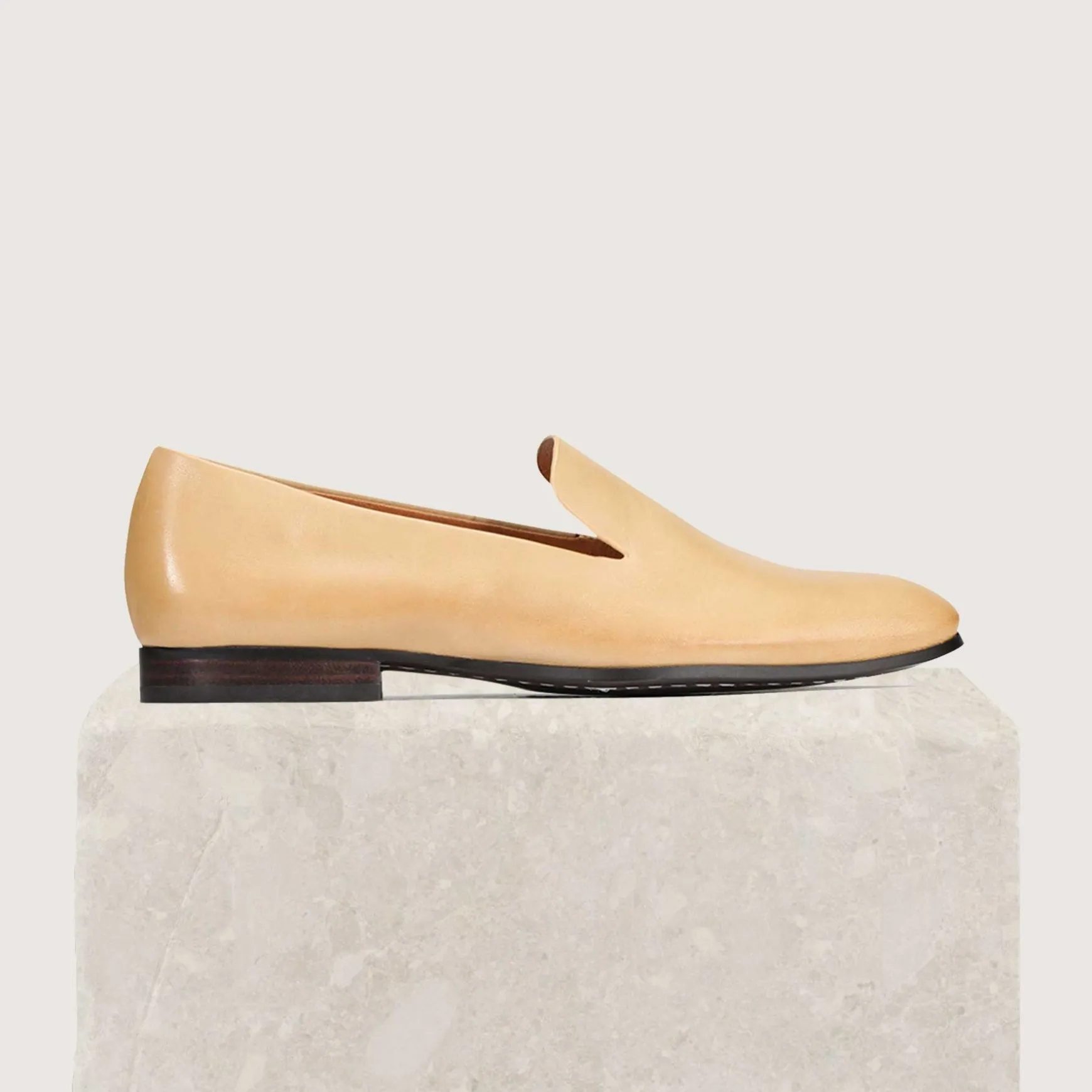 SERIF PENNY LOAFERS LEATHER>EOS Footwear Fashion