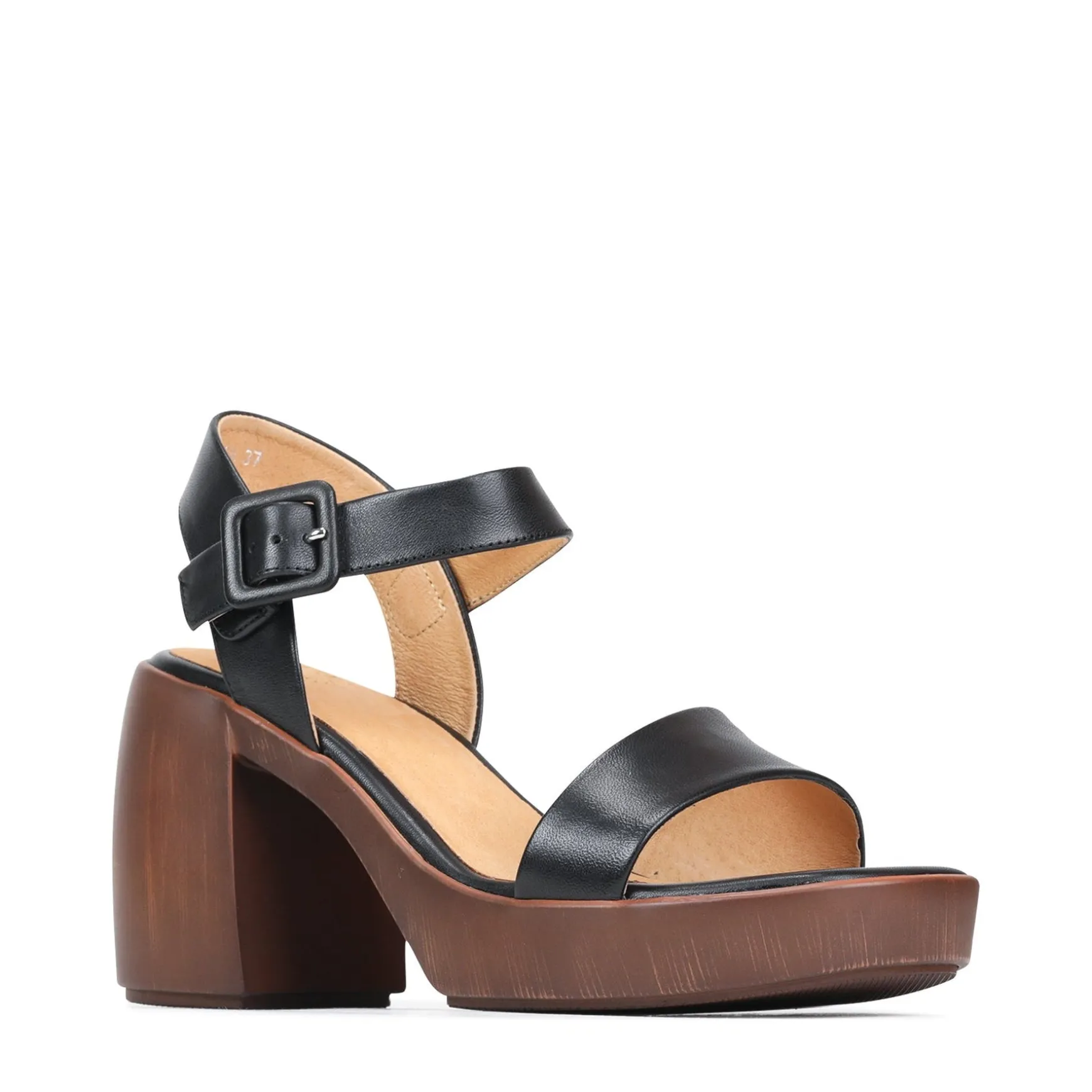 SPIGA LEATHER BLOCK HEEL SANDALS>EOS Footwear Flash Sale