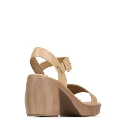 SPIGA LEATHER BLOCK HEEL SANDALS><noscript><img width=