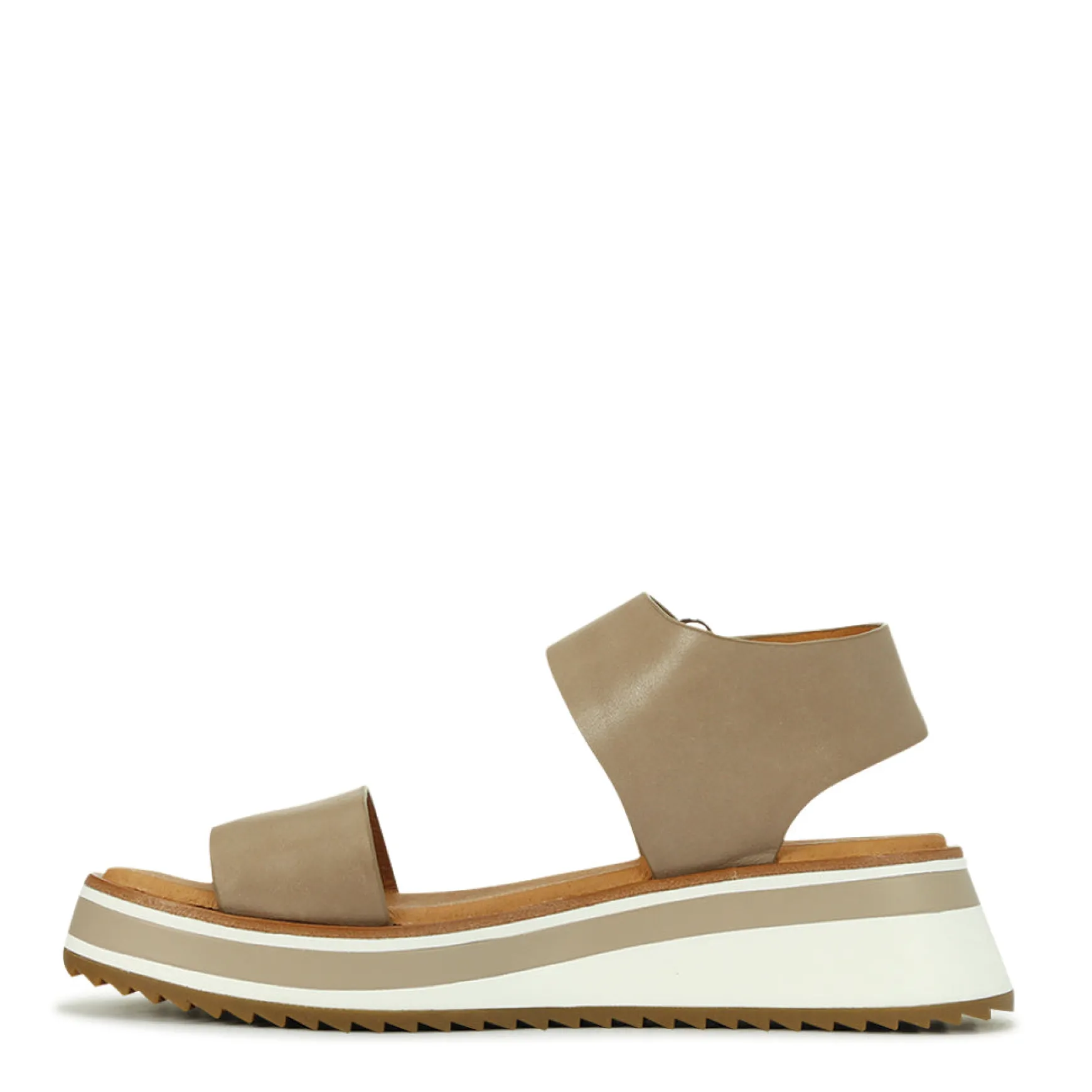 SPORTY LEATHER WEDGE SANDAL>EOS Footwear Cheap