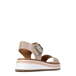 SPORTY LEATHER WEDGE SANDAL><noscript><img width=