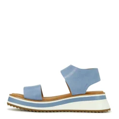 SPORTY LEATHER WEDGE SANDAL><noscript><img width=