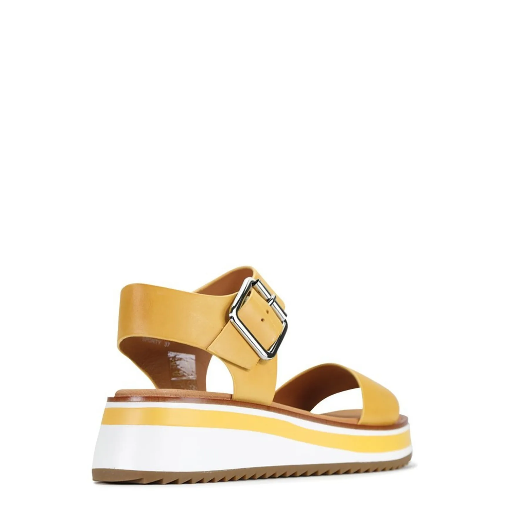 SPORTY LEATHER WEDGE SANDAL>EOS Footwear Cheap