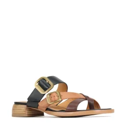 TEIA SLIDE SANDALS LEATHER><noscript><img width=