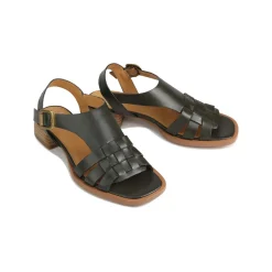 TERRI ANKLE STRAP SANDALS LEATHER><noscript><img width=