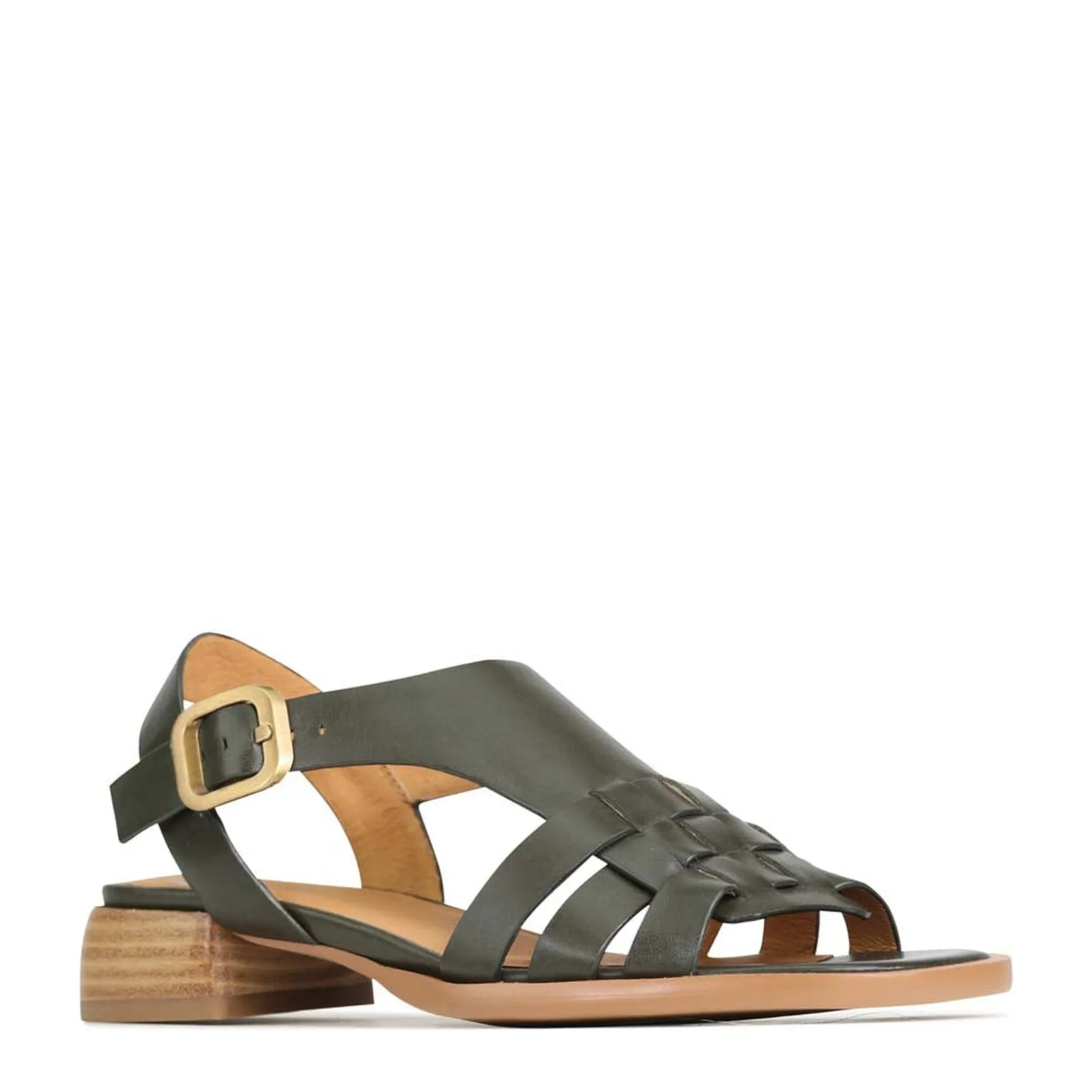 TERRI ANKLE STRAP SANDALS LEATHER>EOS Footwear Clearance