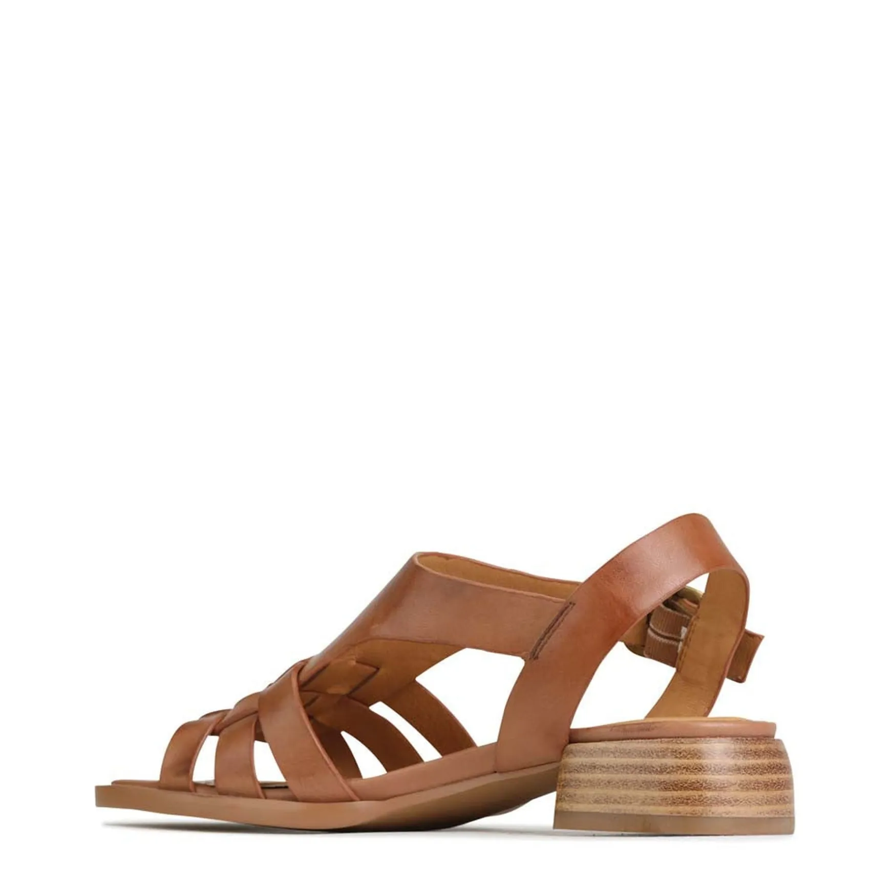 TERRI ANKLE STRAP SANDALS LEATHER>EOS Footwear Clearance