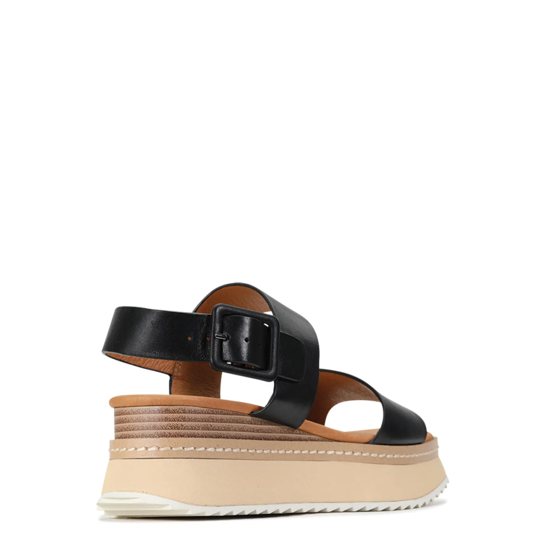 TONAL LEATHER WEDGE SANDAL>EOS Footwear Store