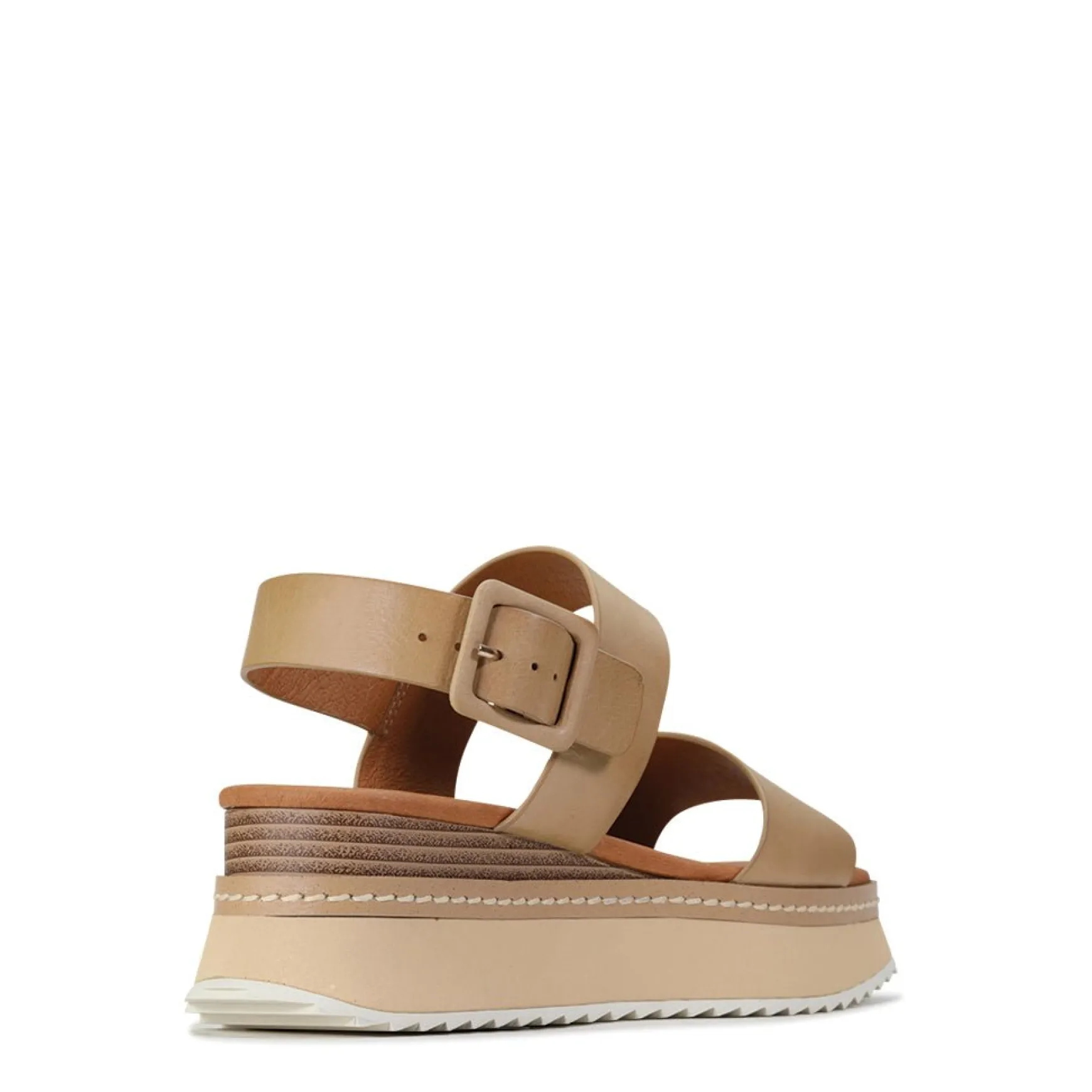 TONAL LEATHER WEDGE SANDAL>EOS Footwear Store