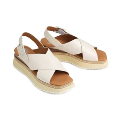 TONALITIES LEATHER PLATFORM WEDGE SANDALS><noscript><img width=
