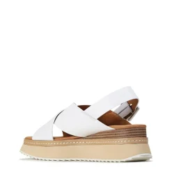 TONALITIES LEATHER PLATFORM WEDGE SANDALS><noscript><img width=