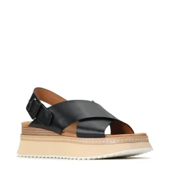 TONALITIES LEATHER PLATFORM WEDGE SANDALS><noscript><img width=