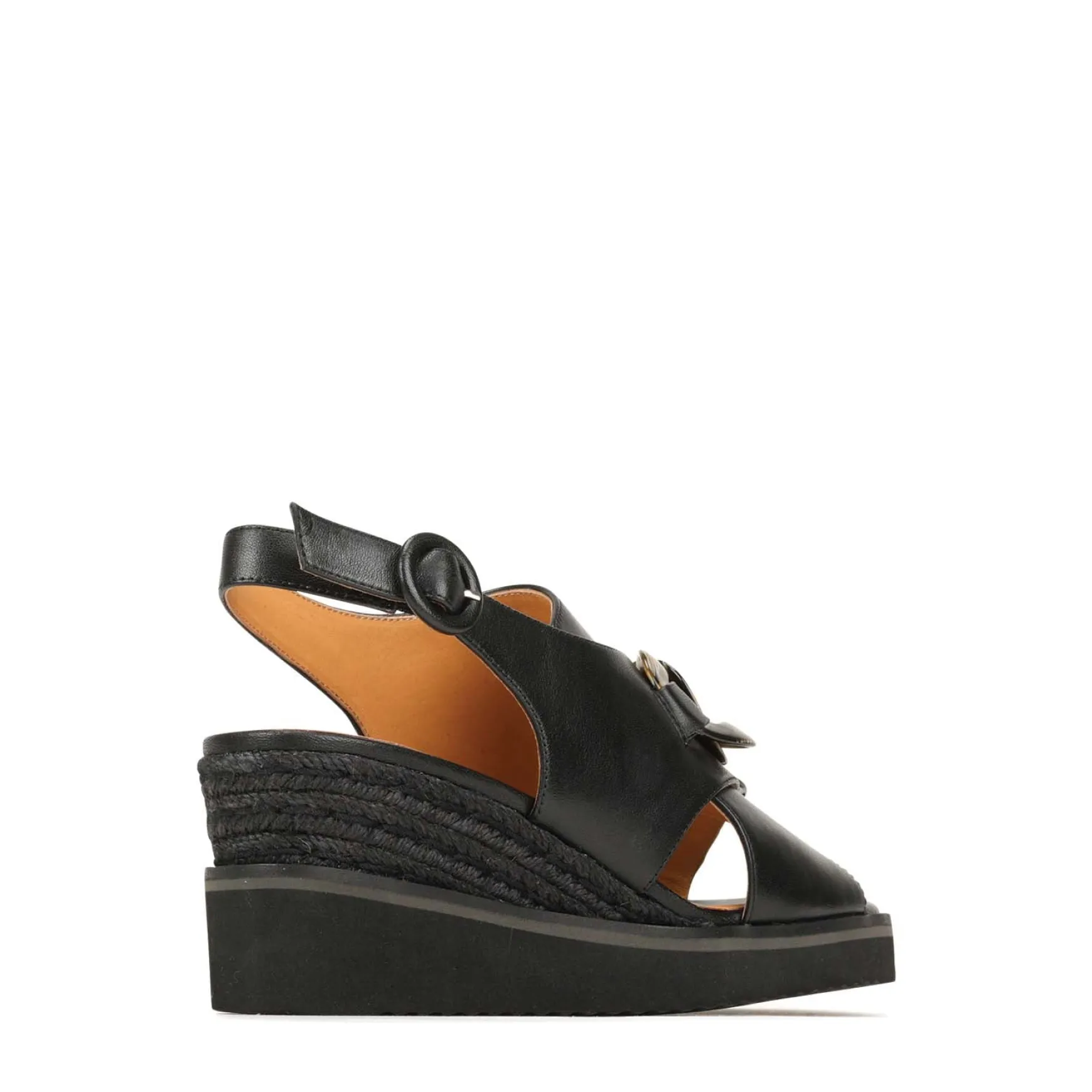 WAYFARER LEATHER WEDGE SANDALS>EOS Footwear Shop
