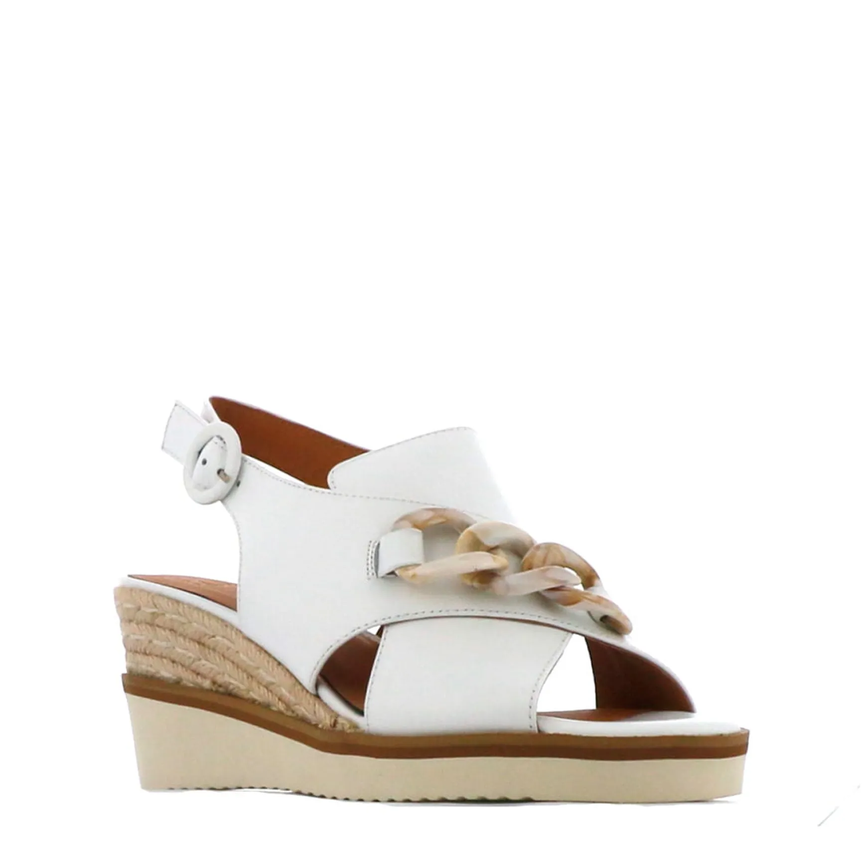 WAYFARER LEATHER WEDGE SANDALS>EOS Footwear Shop