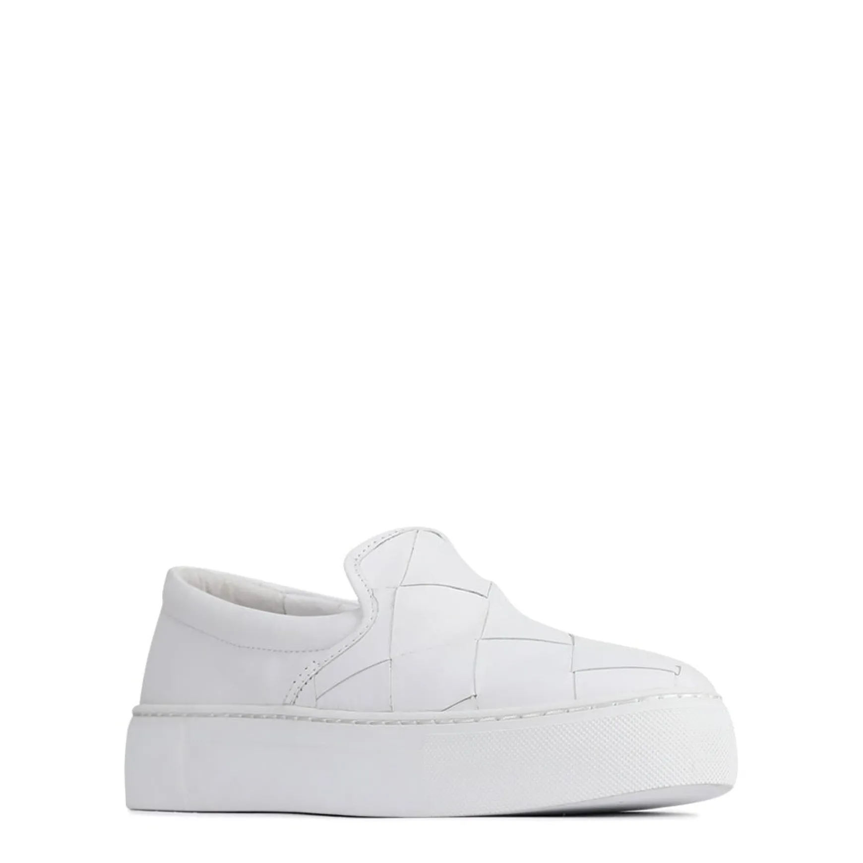 WOVE LEATHER SLIP ON SNEAKER>EOS Footwear Sale
