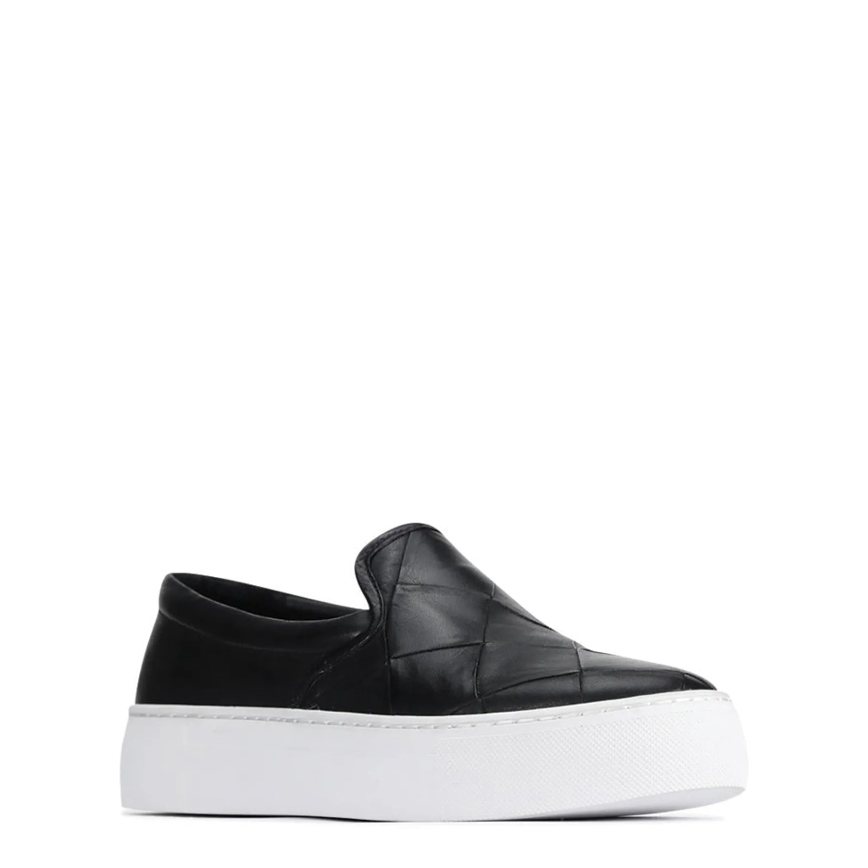 WOVE LEATHER SLIP ON SNEAKER>EOS Footwear Sale