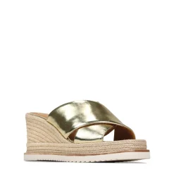 ZELIE LEATHER WEDGE ESPADRILLE SANDALS><noscript><img width=