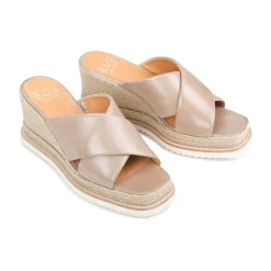 ZELIE LEATHER WEDGE ESPADRILLE SANDALS><noscript><img width=
