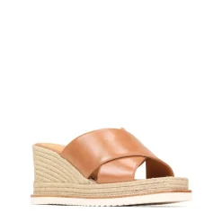 ZELIE LEATHER WEDGE ESPADRILLE SANDALS><noscript><img width=
