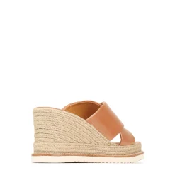 ZELIE LEATHER WEDGE ESPADRILLE SANDALS><noscript><img width=